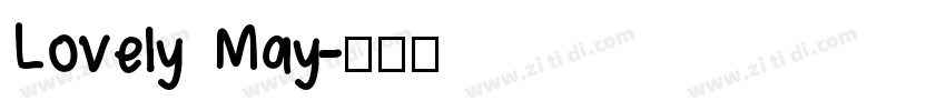 Lovely May字体转换